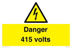 Danger 415 volts